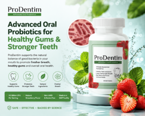 ProDentim bottle and oral health supplement review